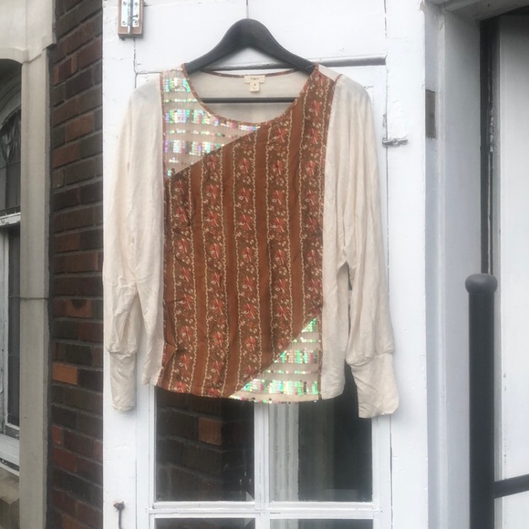 Boho sequins top! - Picture 1 of 4